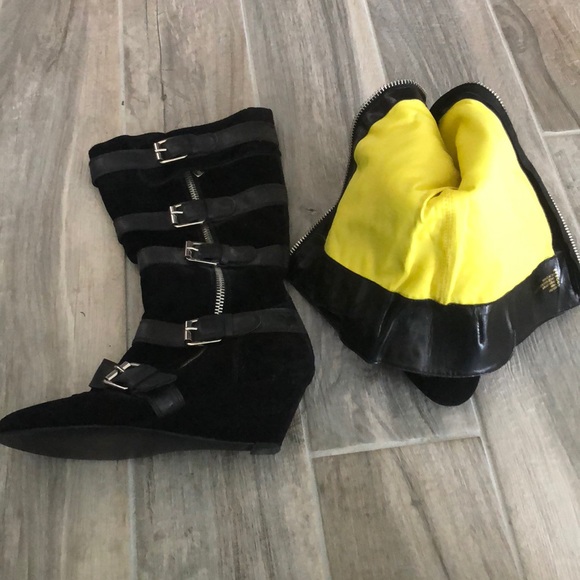 Zip Back Buckle Boots - Picture 3 of 3